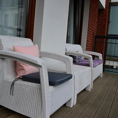 Lejlighed Centrum Nad Motlawa Z Widokiem Na Patio Z Balkonem *