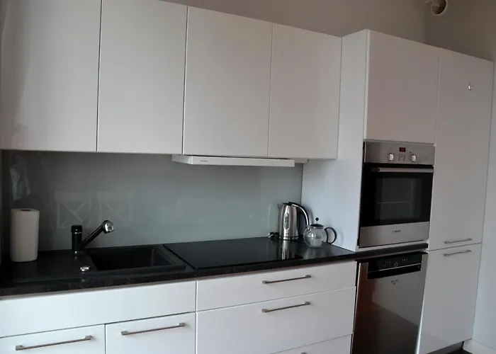 Centrum Nad Motlawa Z Widokiem Na Patio Z Balkonem Apartamento Gdańsk