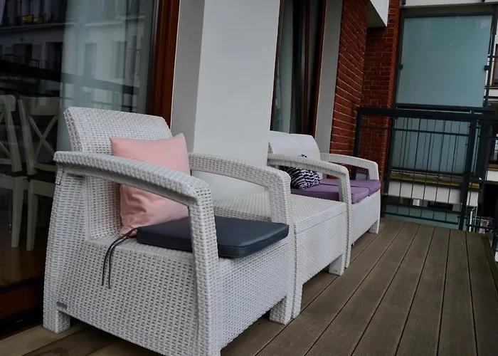 Apartamento Centrum Nad Motlawa Z Widokiem Na Patio Z Balkonem *