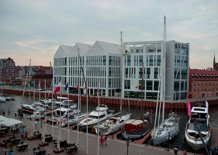 Centrum Nad Motlawa Z Widokiem Na Patio Z Balkonem Apartamento Gdańsk